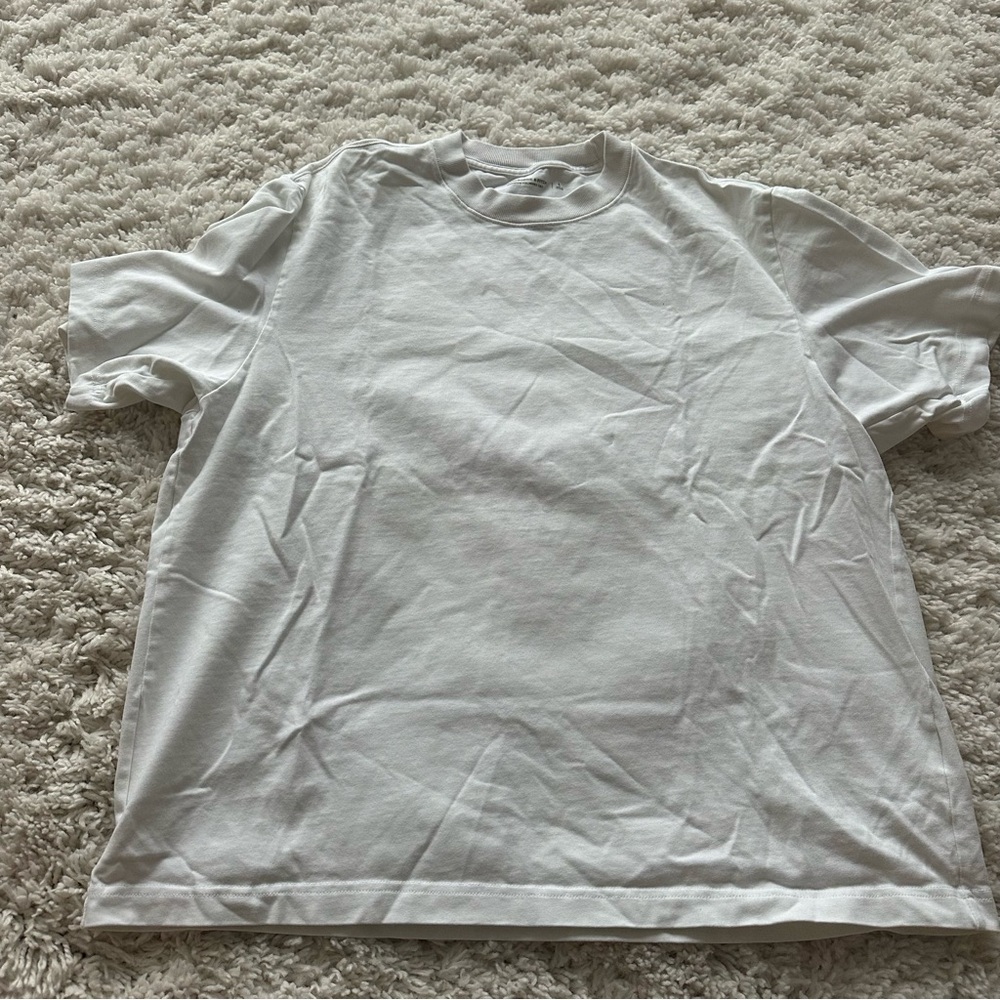 Abercrombie & Fitch Premium Polished White Short Sleeve Tee